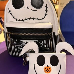 Loungefly nightmare before Christmas backpack and wallet